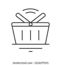 Shopping simple linear icon on a white background 16