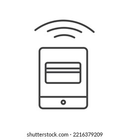 Shopping simple linear icon on a white background 9