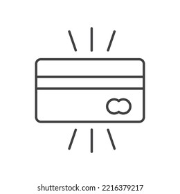 Shopping simple linear icon on a white background 1