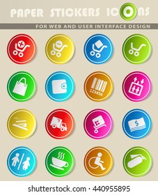 Shopping simply symbols for web and user interface