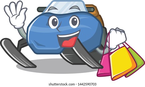 Shopping snowmobile toys in the cartoon shape