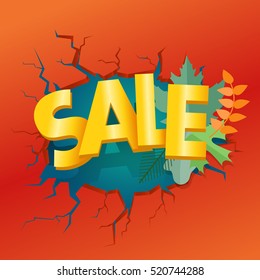 Plantilla de oferta especial de compras. Rebaja