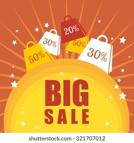 Shopping special offers design, vector illustration eps 10.
