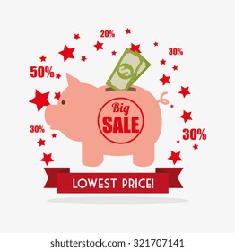Shopping special offers design, vector illustration eps 10.