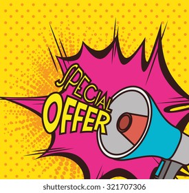 Shopping special offers design, vector illustration eps 10.