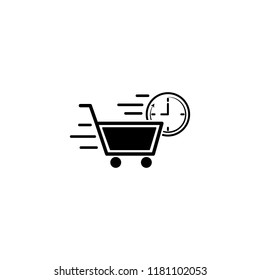 shopping speed icon. Element of speed icon for mobile concept and web apps. Detailed shopping speed icon can be used for web and mobile
