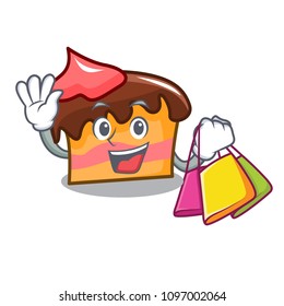 Shopping sponge cake character cartoon