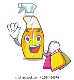 Shopping spray perfume in a cartoon bottle