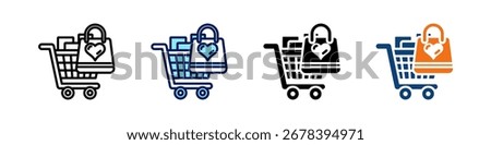 Shopping Spree All In One Icon Multi Styles Vector Set