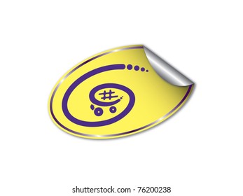shopping sticker