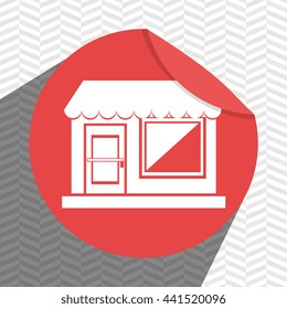 shopping sticker design, vector illustration eps10 graphic 