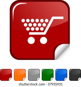 Icono de etiqueta de compra. Ilustración vectorial.
