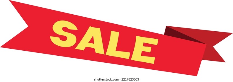 Shopping Sticker Ribbon Price Tag Concept Illustration Of  Sale Ribbon 