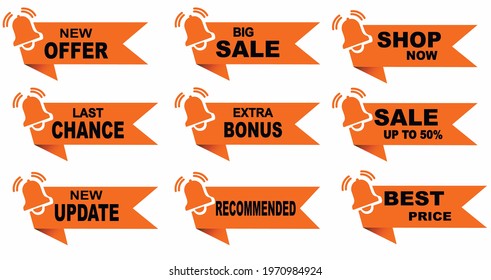Shopping sticker set. Big sale banner template design with comic background. Special price discount up to 80% off. Super Sale, end of season special offer banner. Vector illustration. Mega sale print
