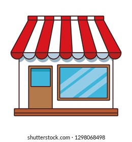 caricatura de tienda