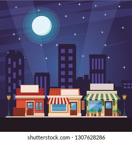 shopping store cartoon