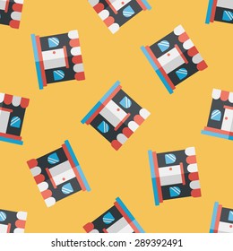 shopping store flat icon,eps10 seamless pattern background
