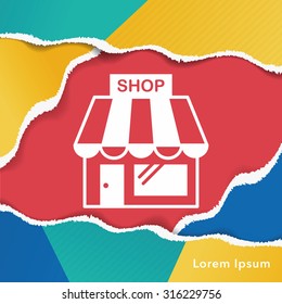 shopping store icon