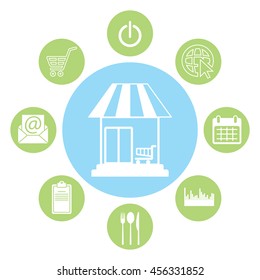 shopping (store) icon