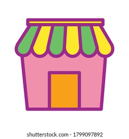shopping store icon vector design template