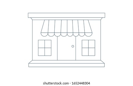 Shopping store icon vector image