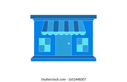 Imagen vectorial de icono de tienda de compras