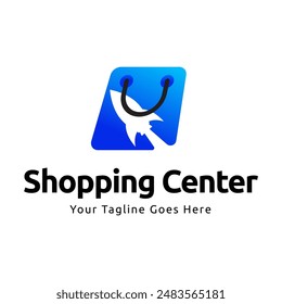 Shopping store logo design vector