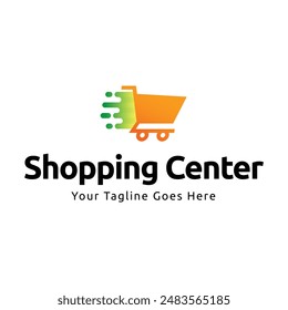 Shopping store logo design vector