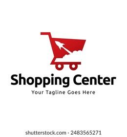 Shopping store logo design vector