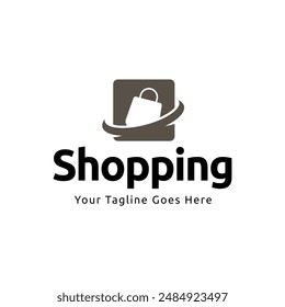 Shopping store logo design vector