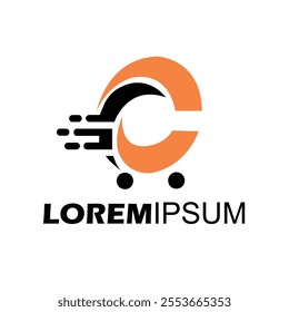 Shopping store logo design vector
