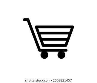 Shopping store logo for mobile e comerce and local market branding. Online shop icon simple minimalist sign for payments, shipping and sale, vector illustration.