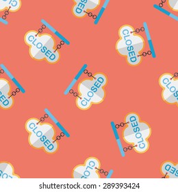 shopping store sign flat icon,eps10 seamless pattern background