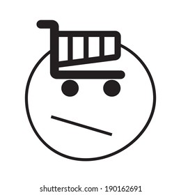 shopping stress  - concerned face