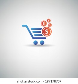 Shopping symbol,vector