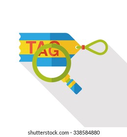 shopping tag flat icon