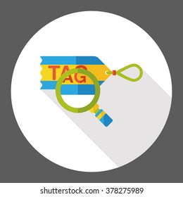 shopping tag flat icon
