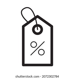 shopping tag vector icon design template