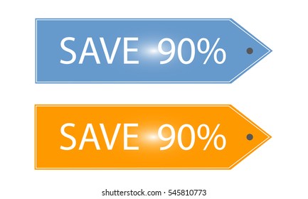 Shopping tags labels