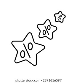 Shopping tags line icon. Special offer sign. Discount coupons symbol. Vector.

