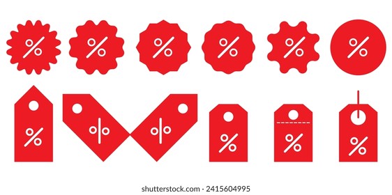 Markierungssymbol für die Shopping-Tags. Sonderangebot-Schild. Rabattmarkensymbol, Rabatt, Symbol für Prozentsätze