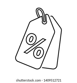 Shopping tags simple vector icon. Special offer sign illustration. Discount coupons symbol.