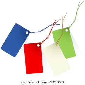 Shopping tags. Vector.
