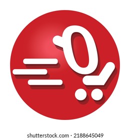 Concepto de diseño de iconos con tema de compras