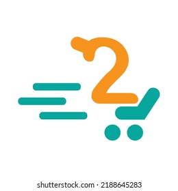 Shopping themed icon design concept