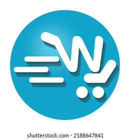 Shopping themed icon design concept