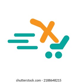 Shopping themed icon design concept