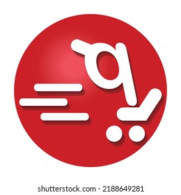 Shopping themed icon design concept