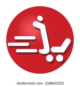 Concepto de diseño de iconos con tema de compras