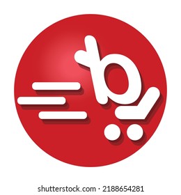 Shopping themed icon design concept